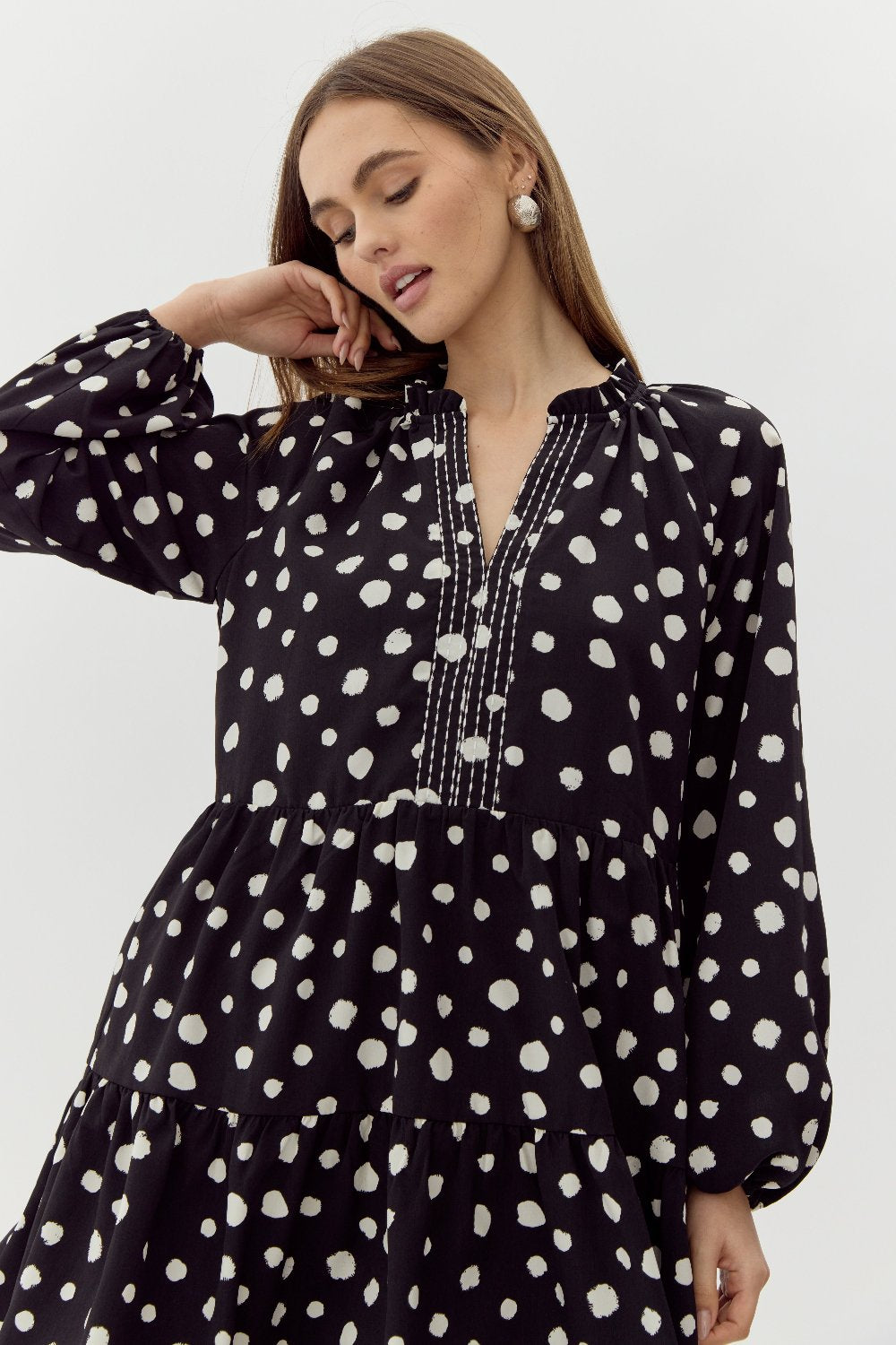 Shirley Polkadot Pull Over Dress