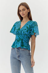 Arlene Peplum Blouse