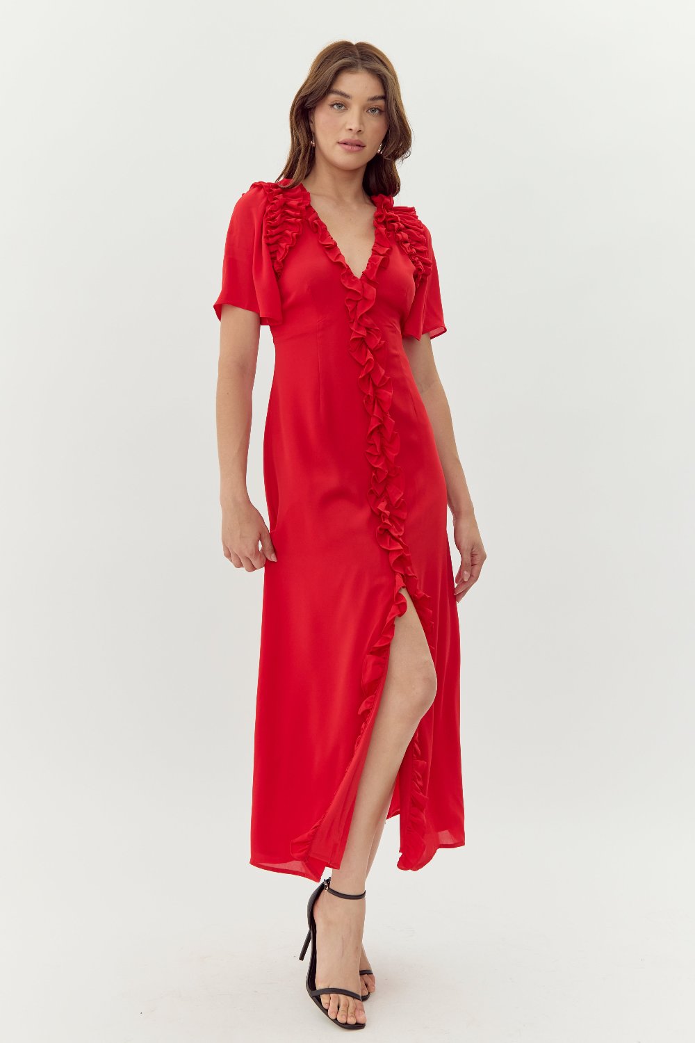 Georgina Ruffled Maxi Dress