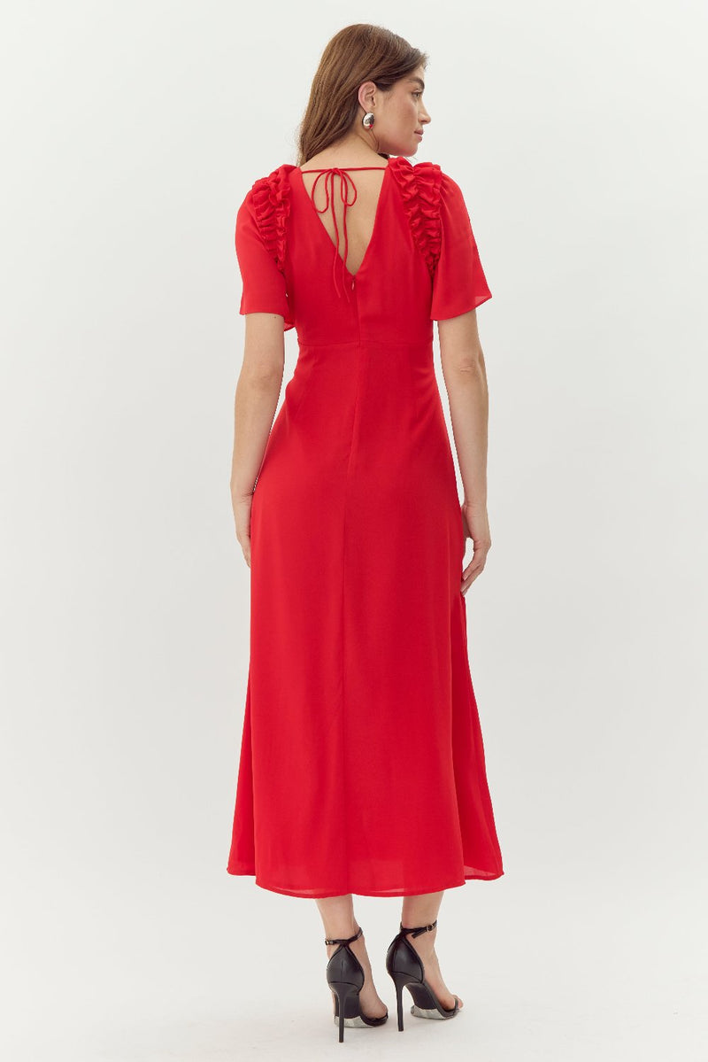 Georgina Ruffled Maxi Dress