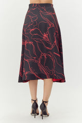 Reba Printed Midi Skirt