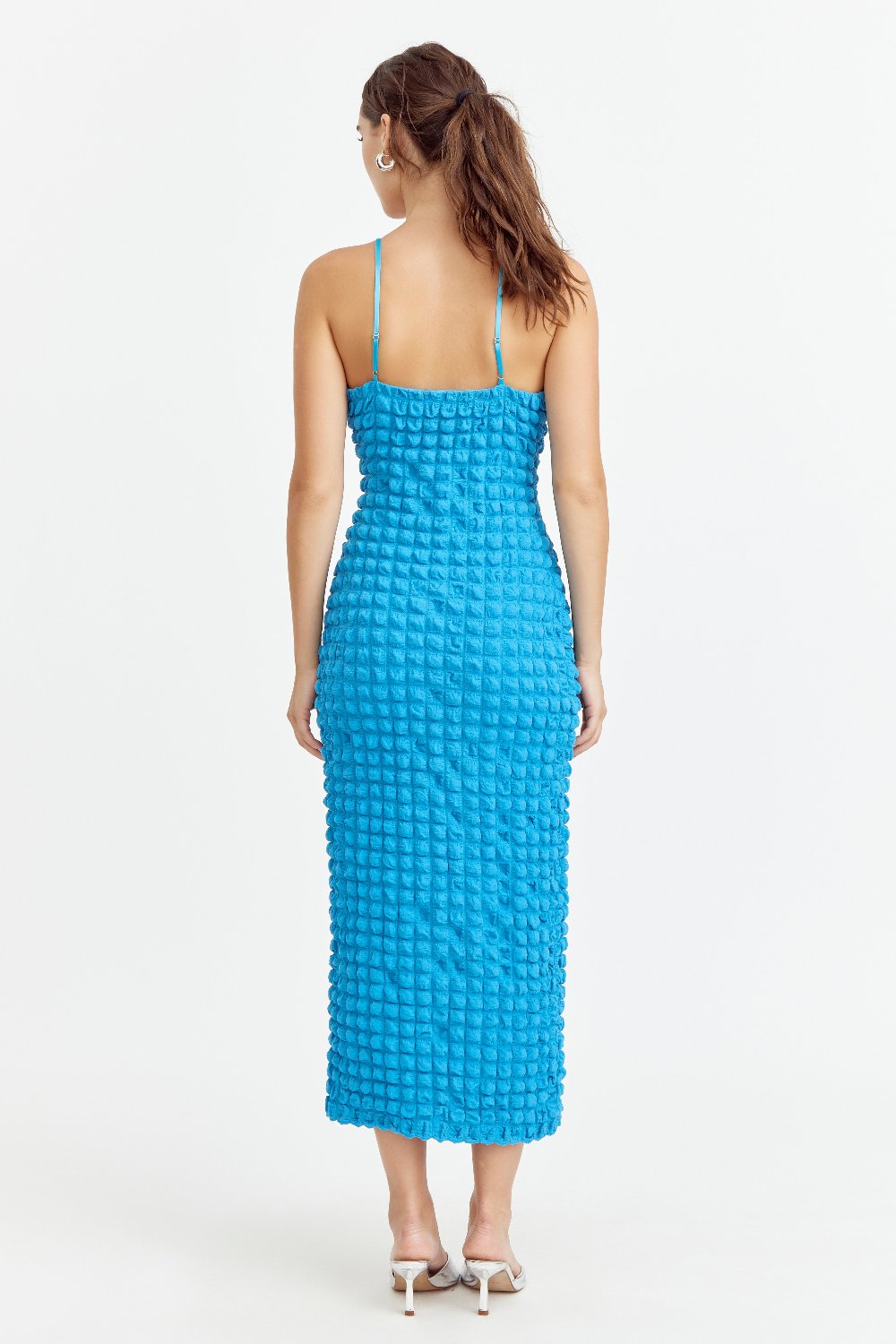 Kristen Popcorn Knit Midi Dress