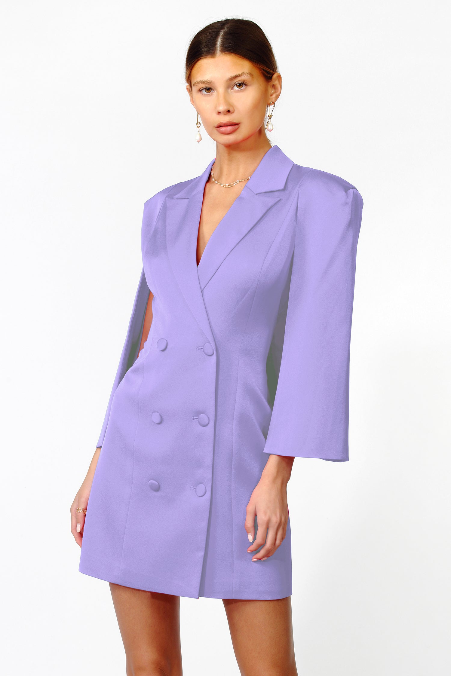 Thalia Cape Blazer Dress