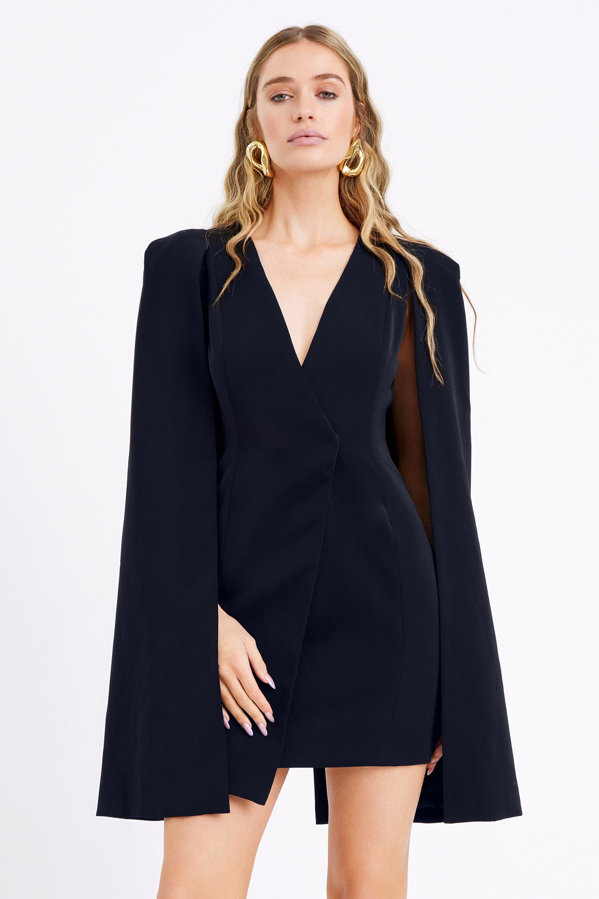 Raquel Tux Cape Dress