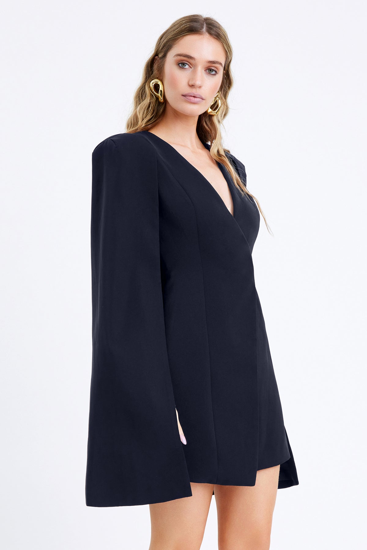 Raquel Tux Cape Dress