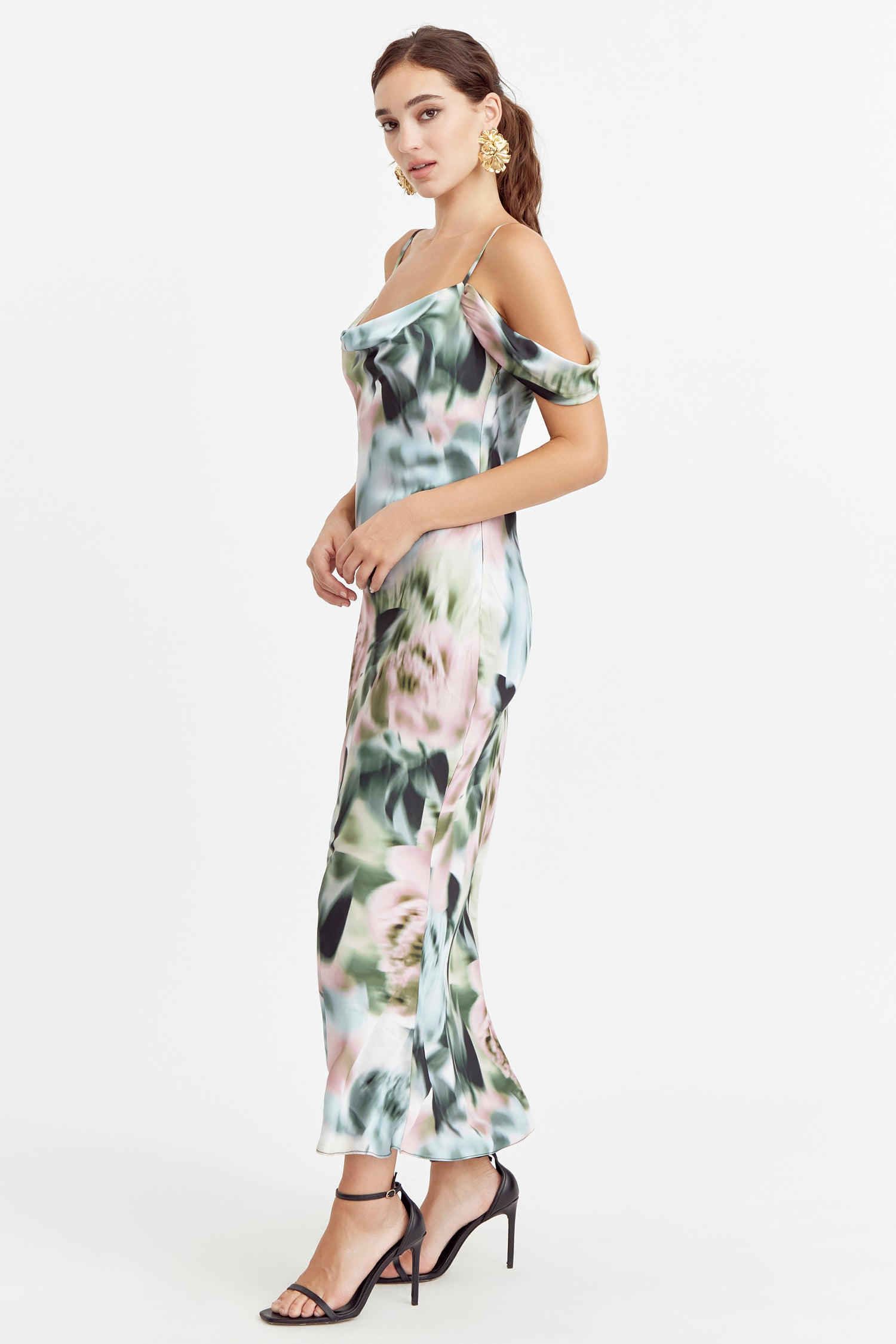 Kastell Off Shoulder Slip Dress