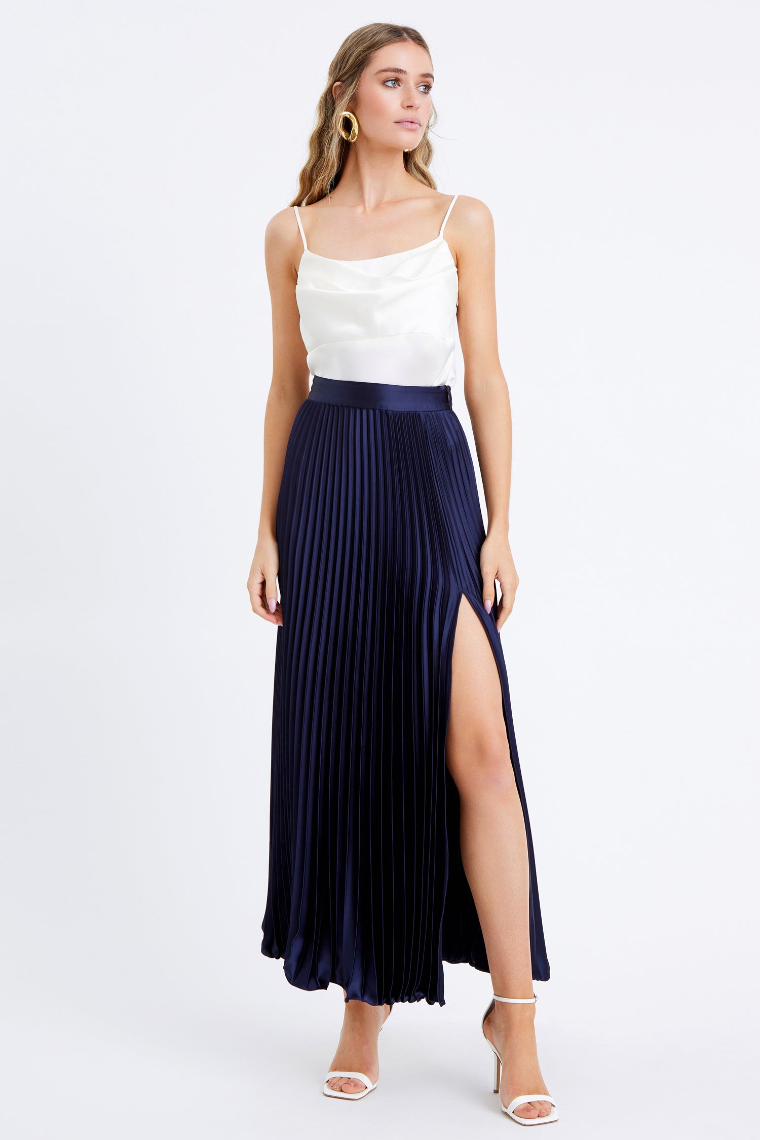 Honor Pleated Maxi Skirt