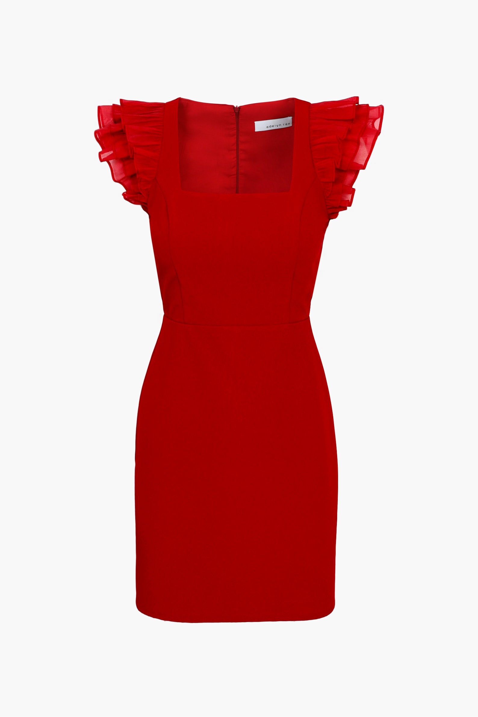 Claudia Organza Ruffle Bodycon Mini Dress - FINAL SALE