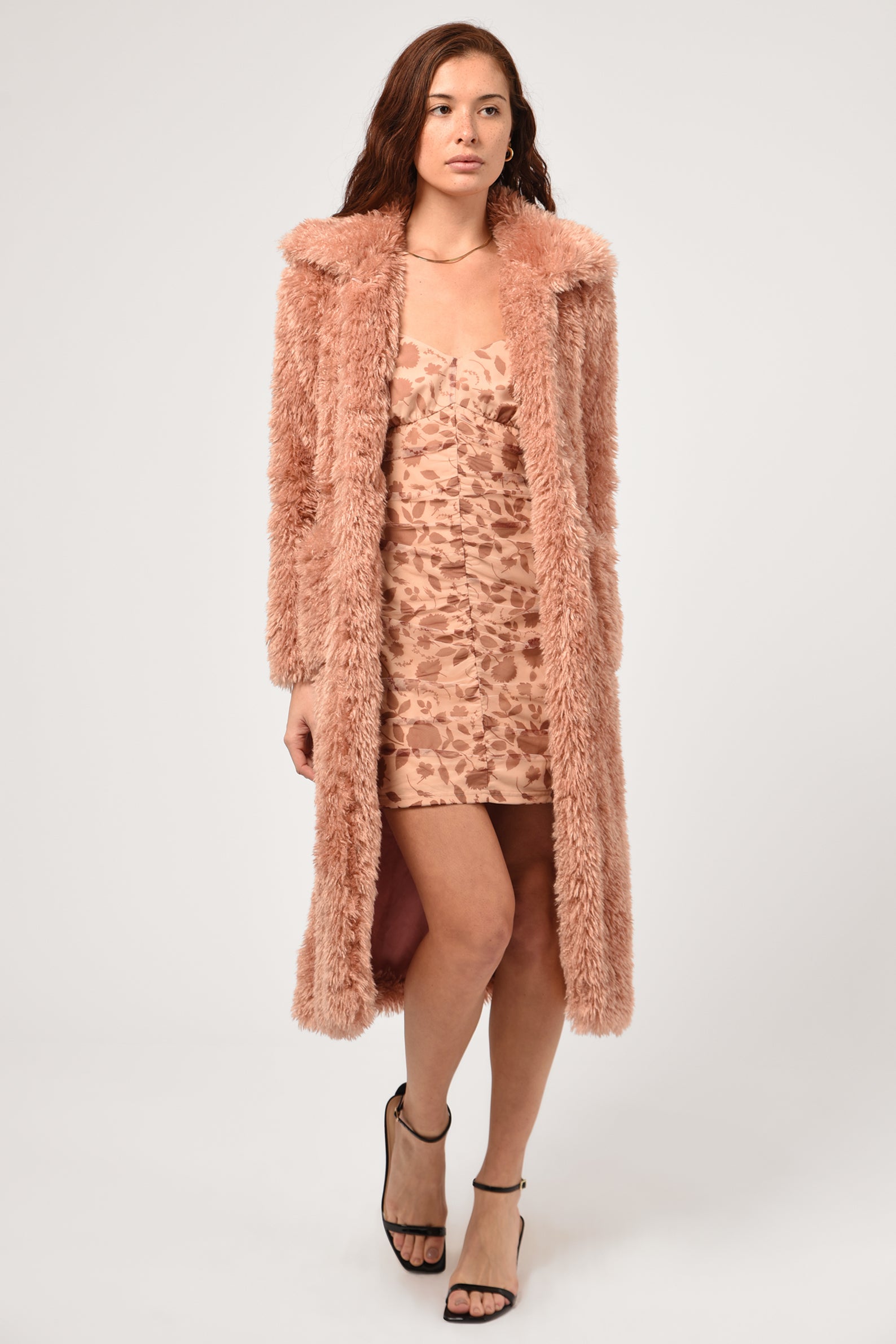 Kiera Faux Fur Long Coat