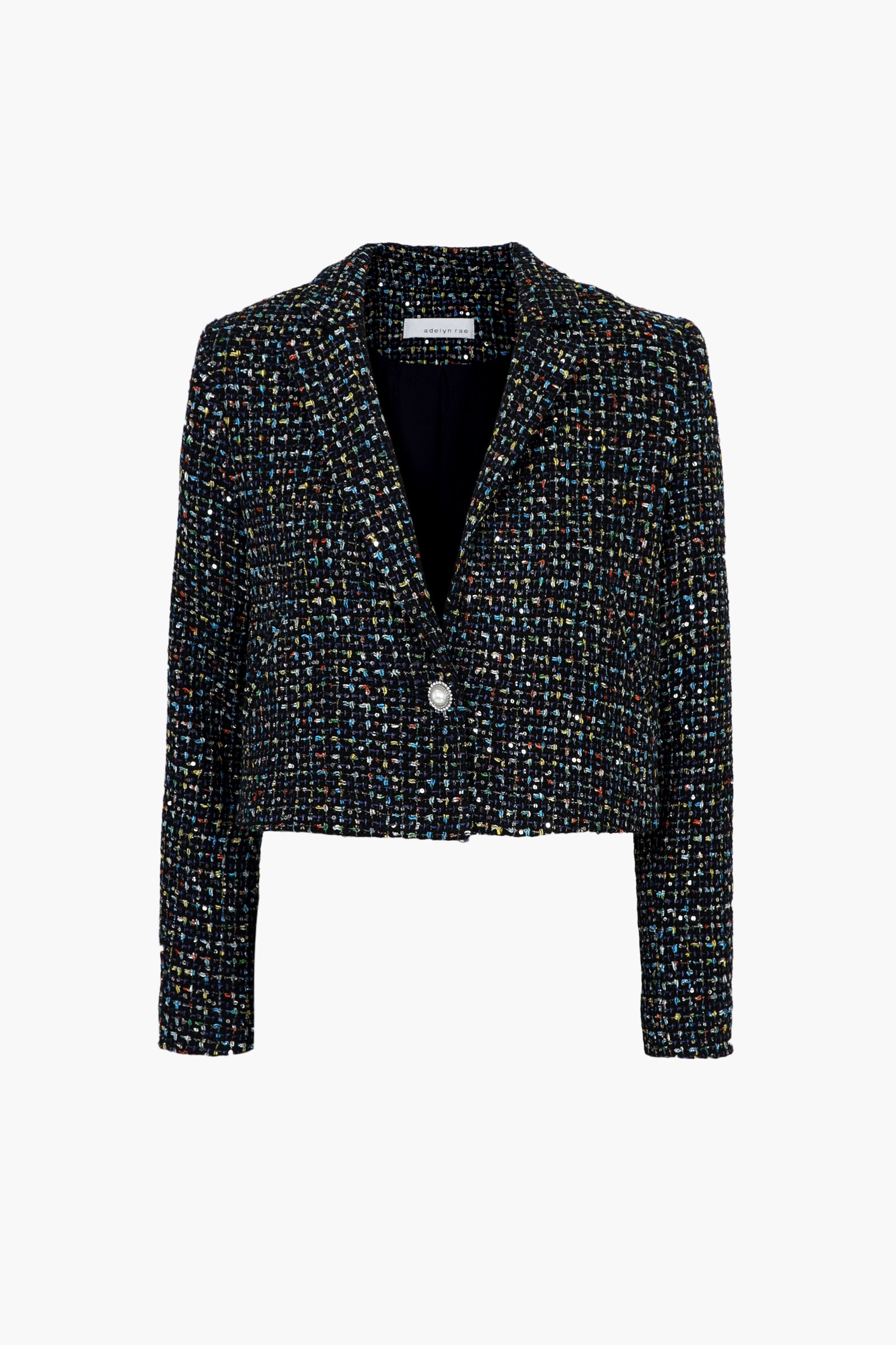 Vicky Tweed Cropped Blazer