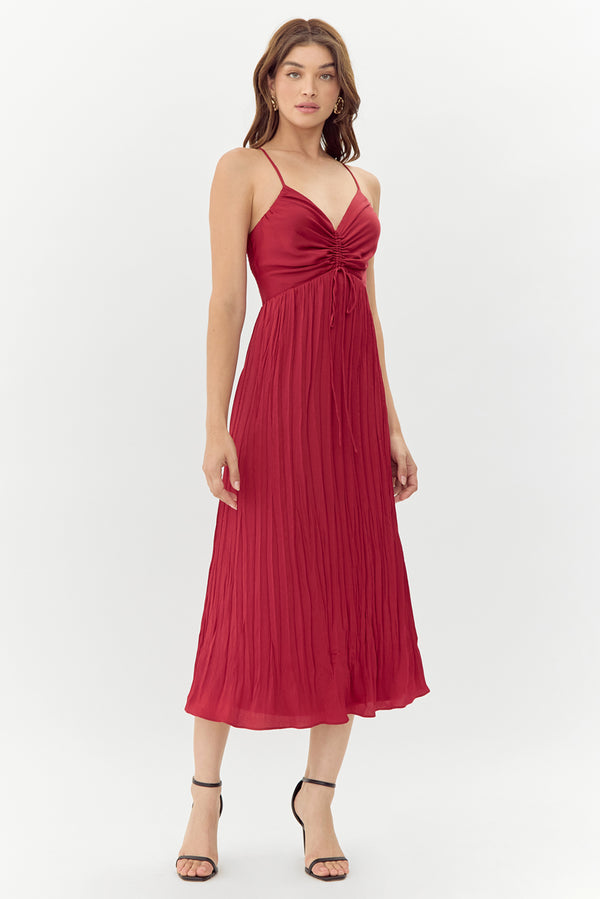 Jasmine Pleated Midi Dress