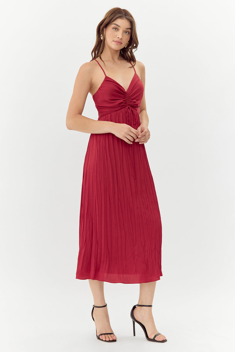 Jasmine Pleated Midi Dress