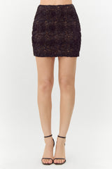 Amerie Textured Floral Mini Skirt