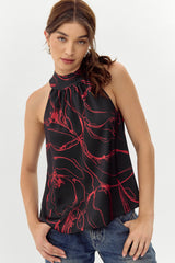 Missy Printed Halter Top