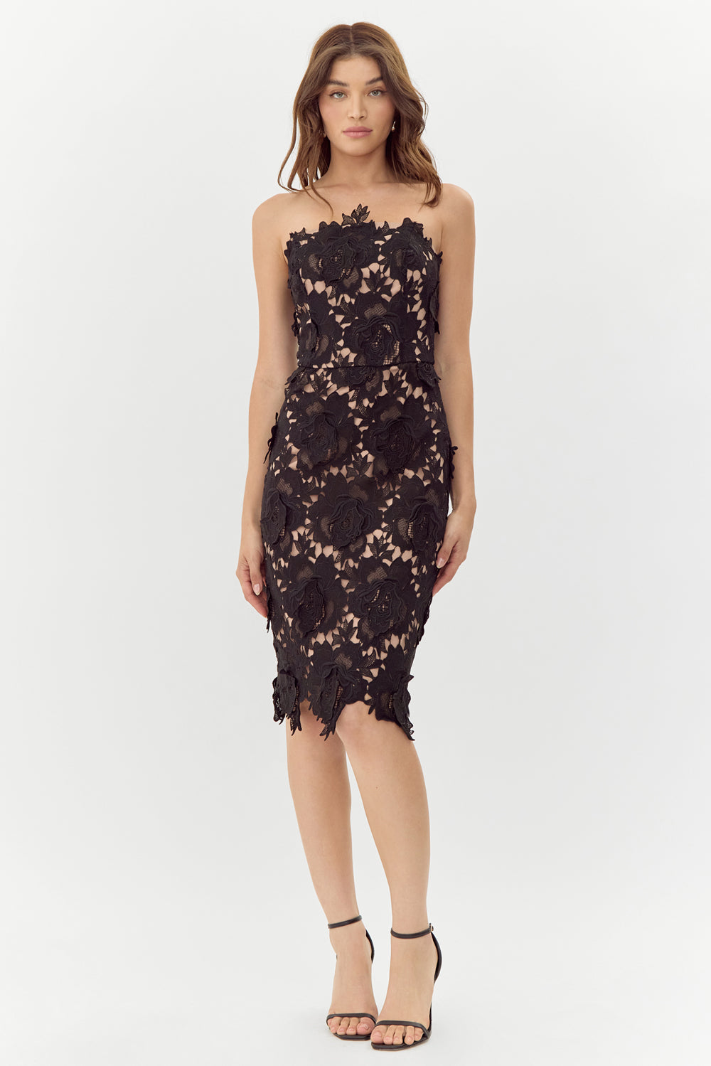 Thurley vasette lace midi dress fashion