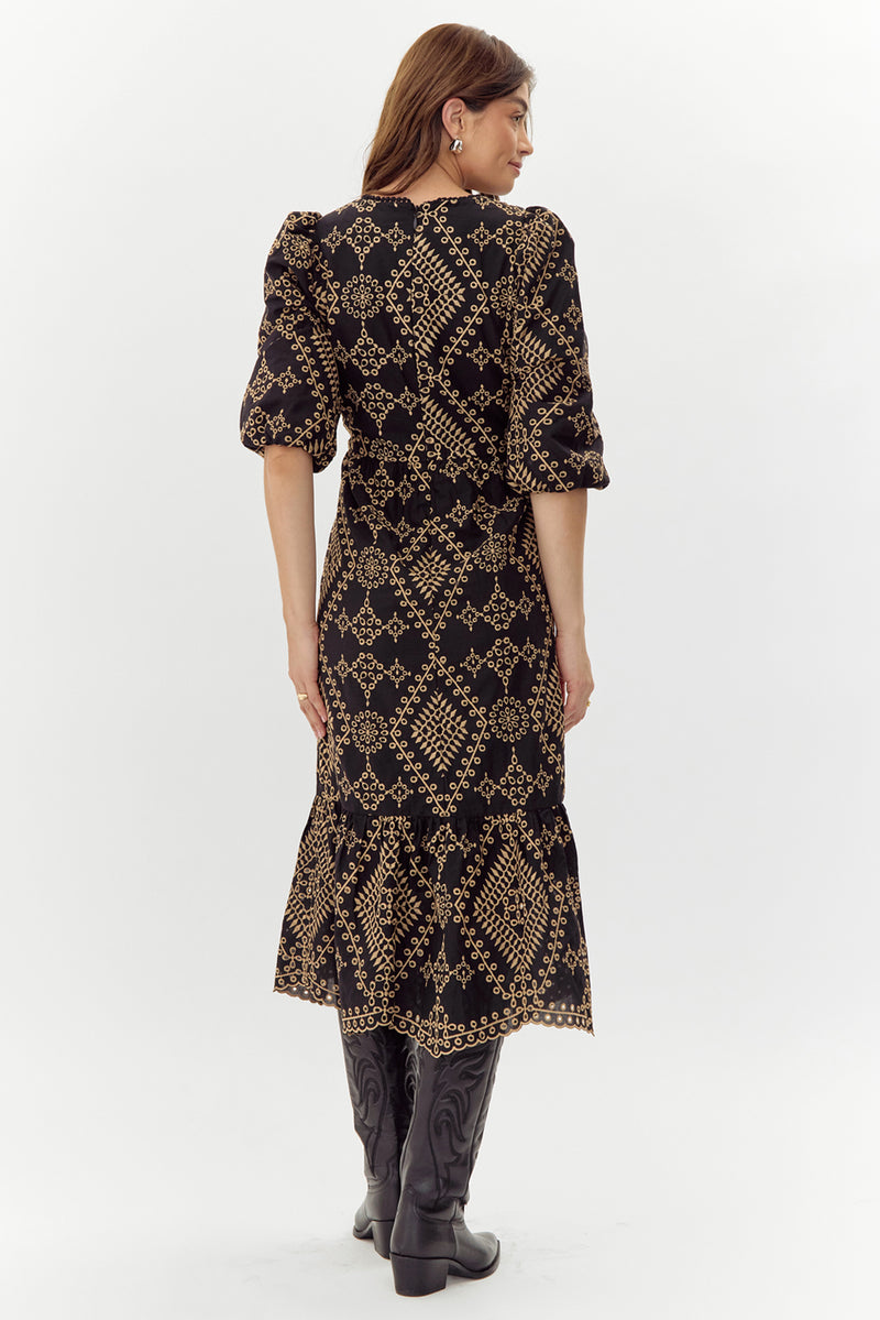 Legacy Embroidered Midi Dress