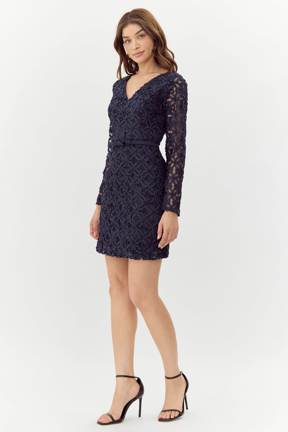 Harmony 3D Mesh Lace Mini Dress