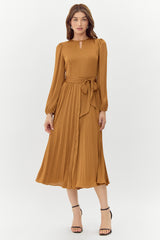 Imani Pleated Midi Dress