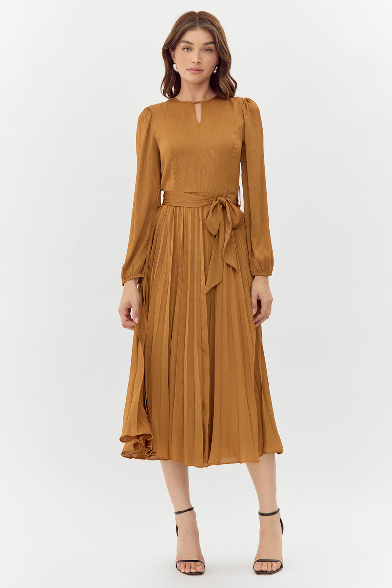 Imani Pleated Midi Dress