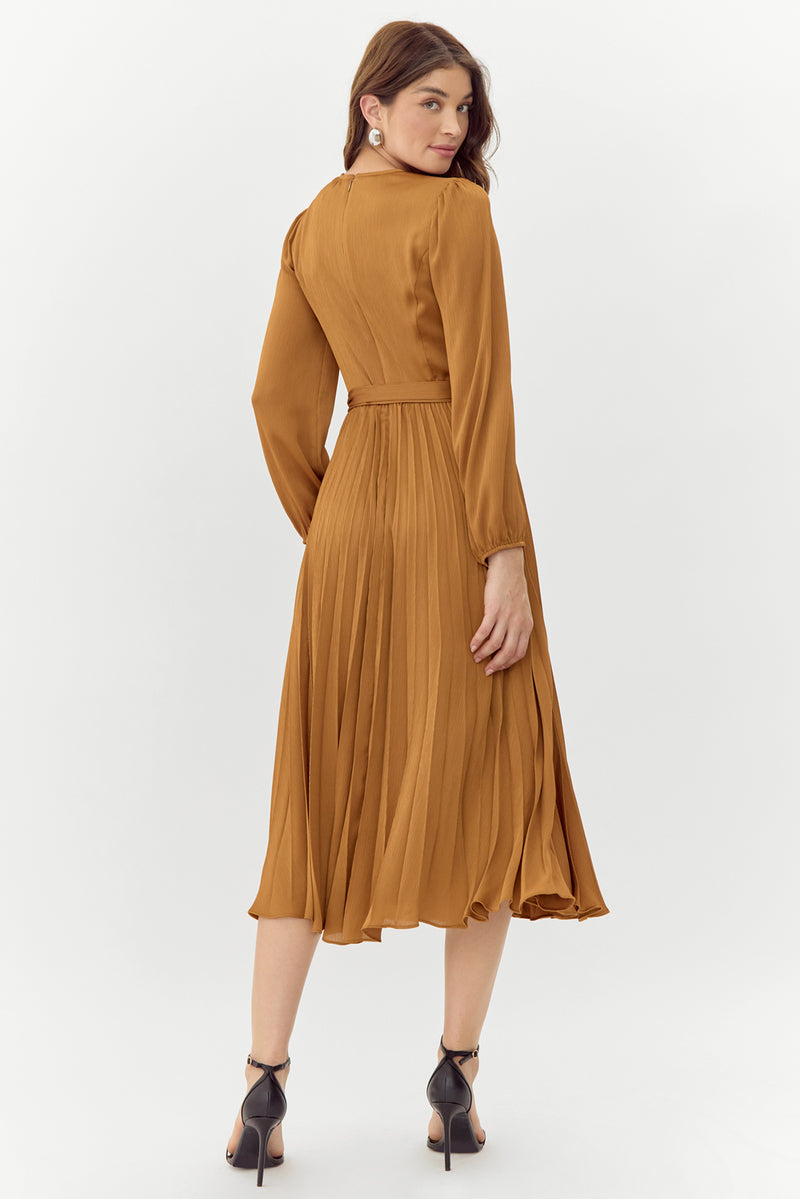 Imani Pleated Midi Dress