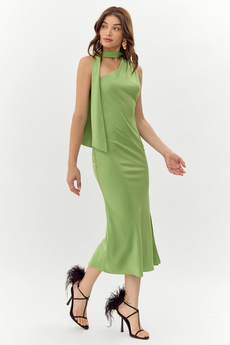 Saffron Halter Midi Dress