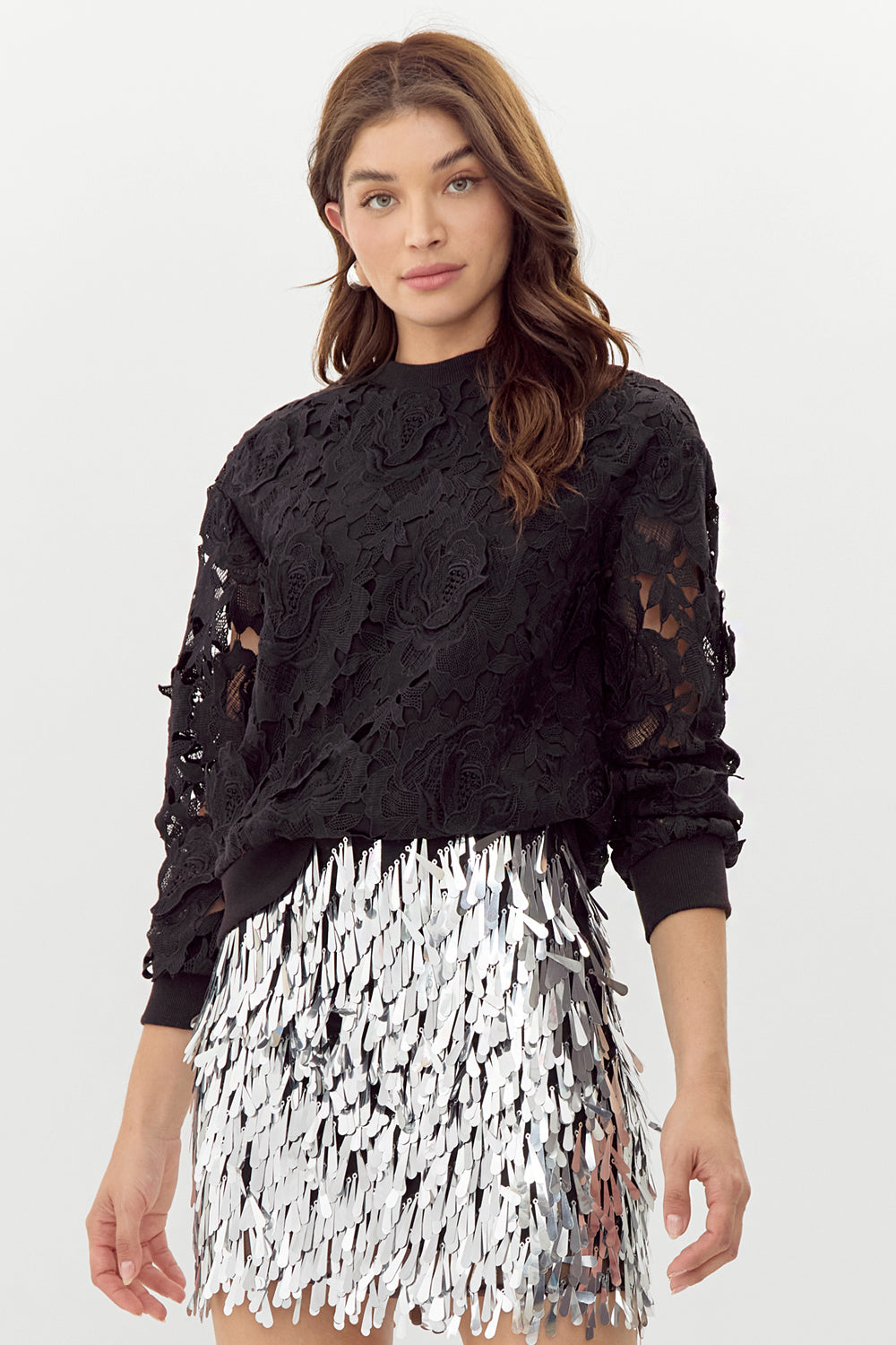 Eloise 3D Lace Pullover