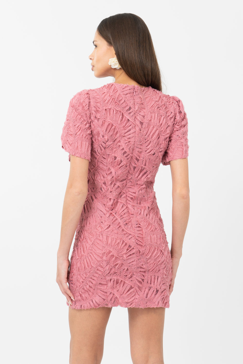 Janice 3D Lace Mini Dress