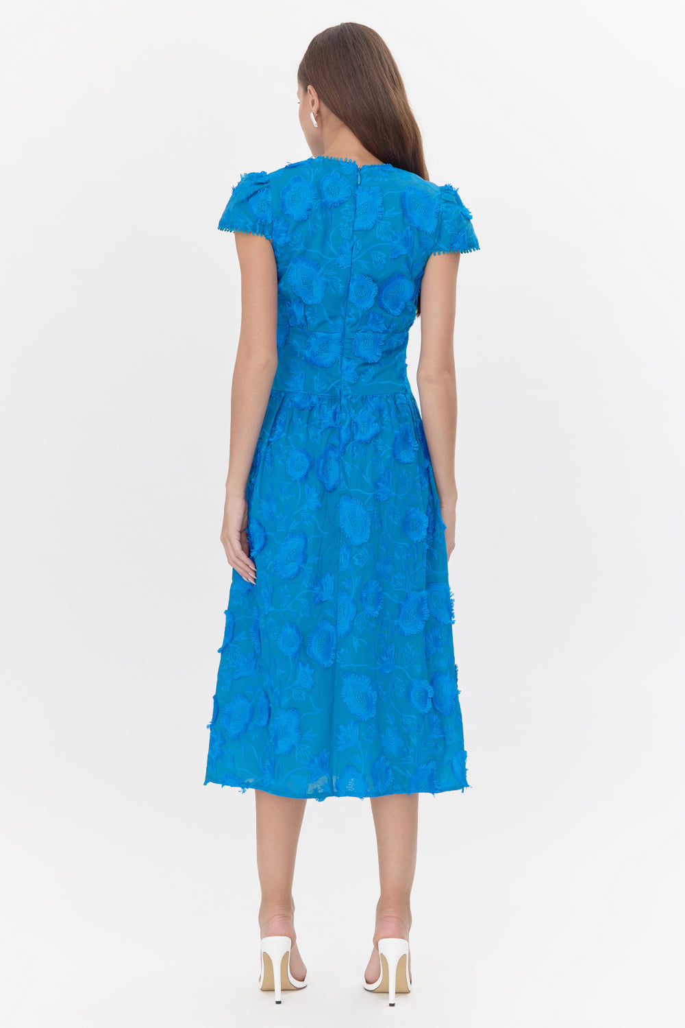 Nori 3D Embroidered Midi Dress