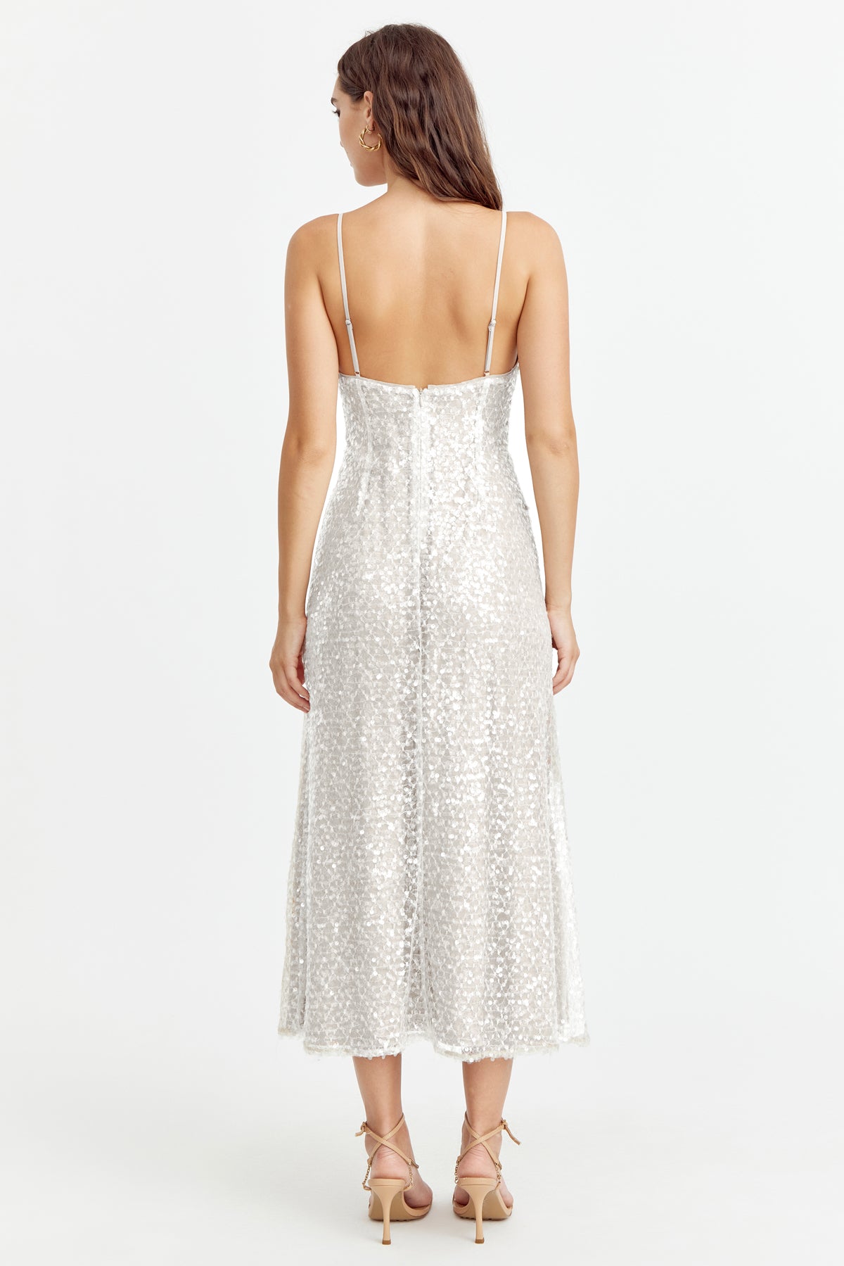 Cladele Sequins Slip Dress