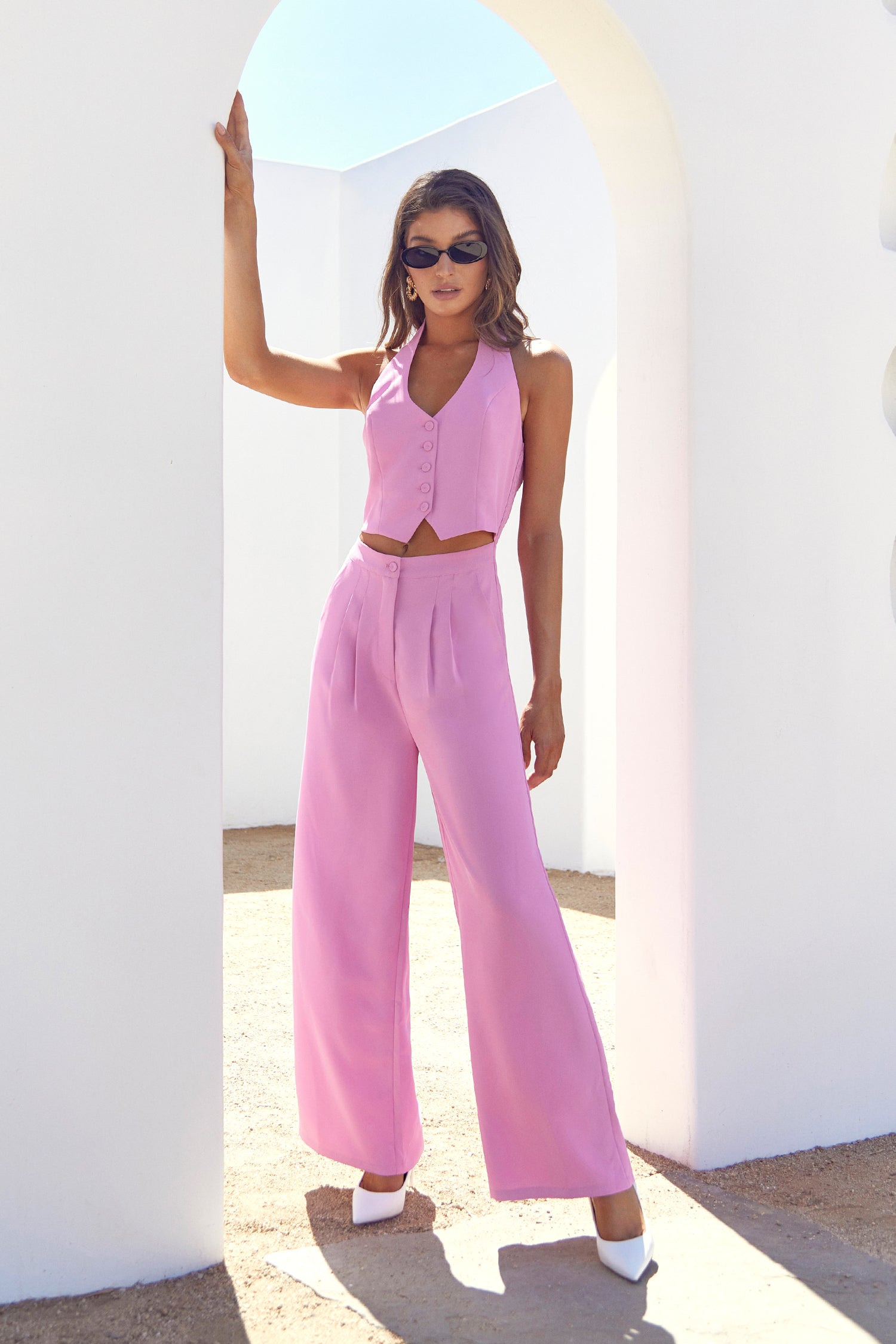 Farrah Halter Jumpsuit - FINAL SALE