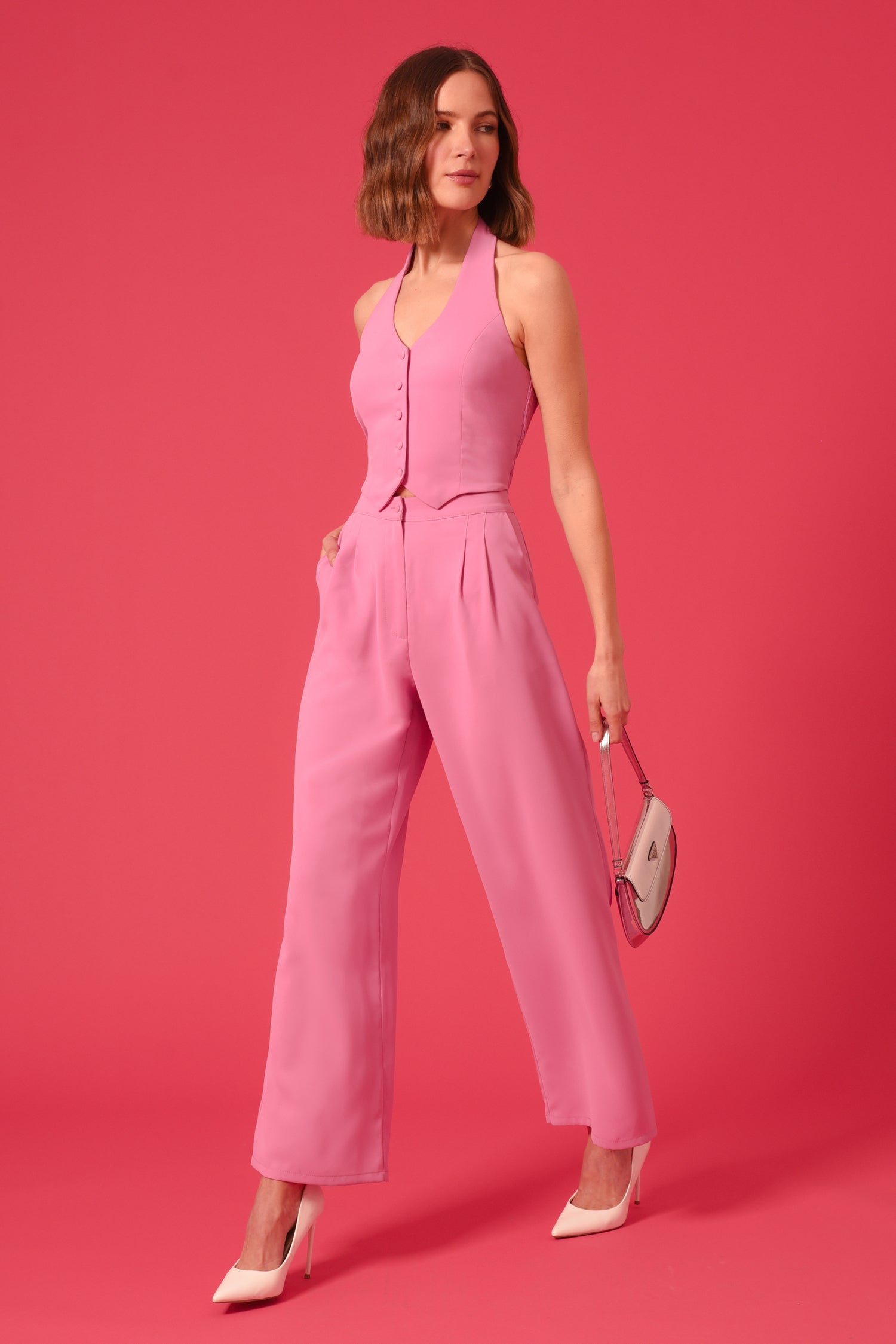 Farrah Halter Jumpsuit - FINAL SALE