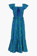 Selene Embroidered Midi Dress