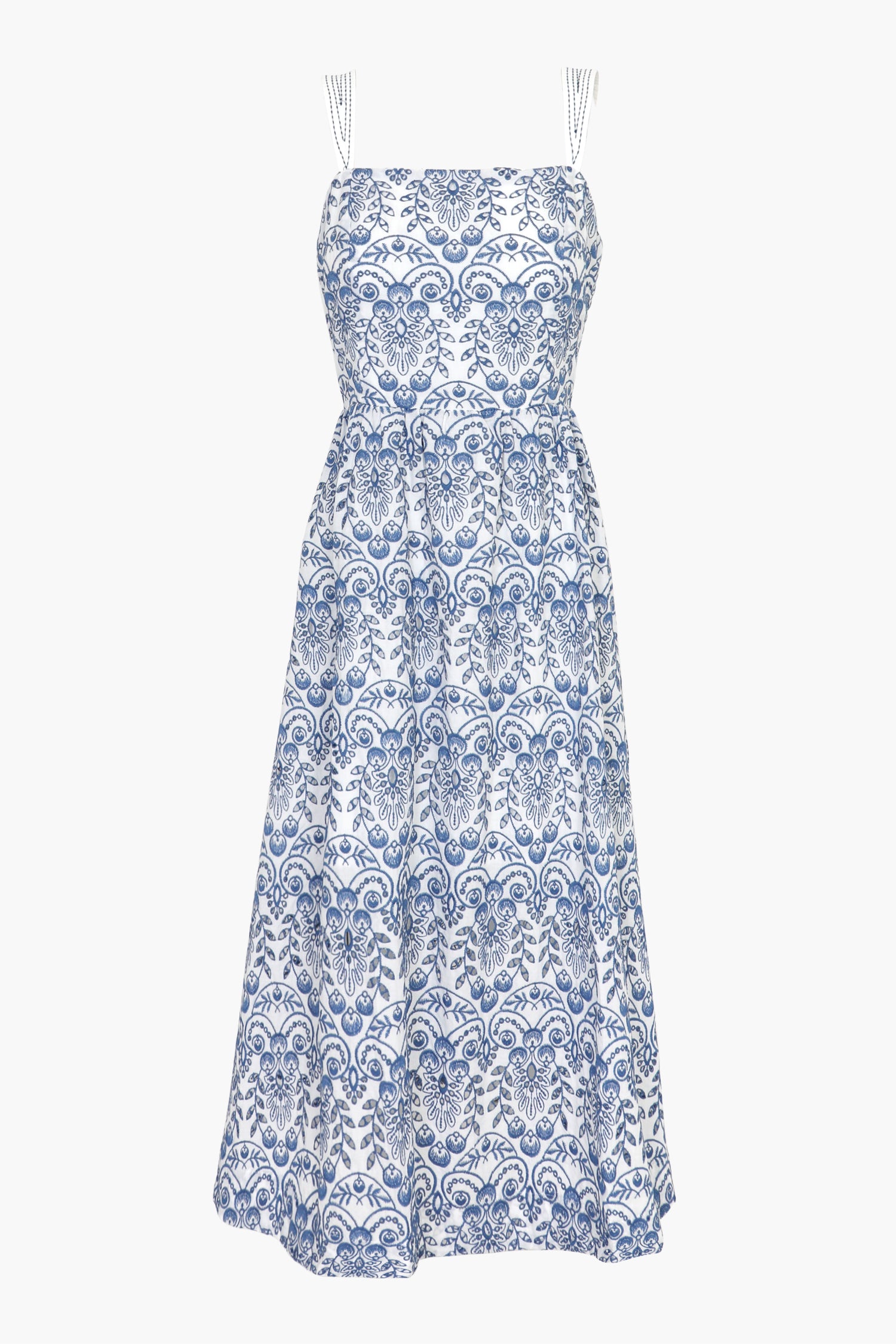 Ari Embroidered Midi Dress