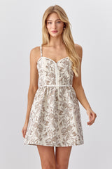 Sandi Jacquard Mini Dress