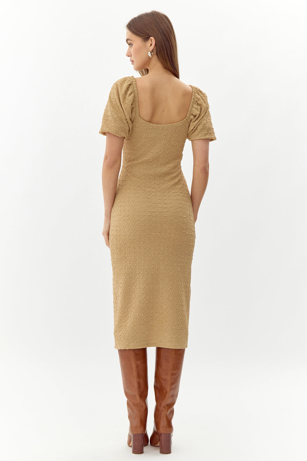 Lily Textured Knit Midi Dress