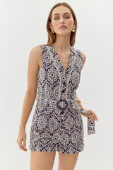 Katrina Embroidered Romper