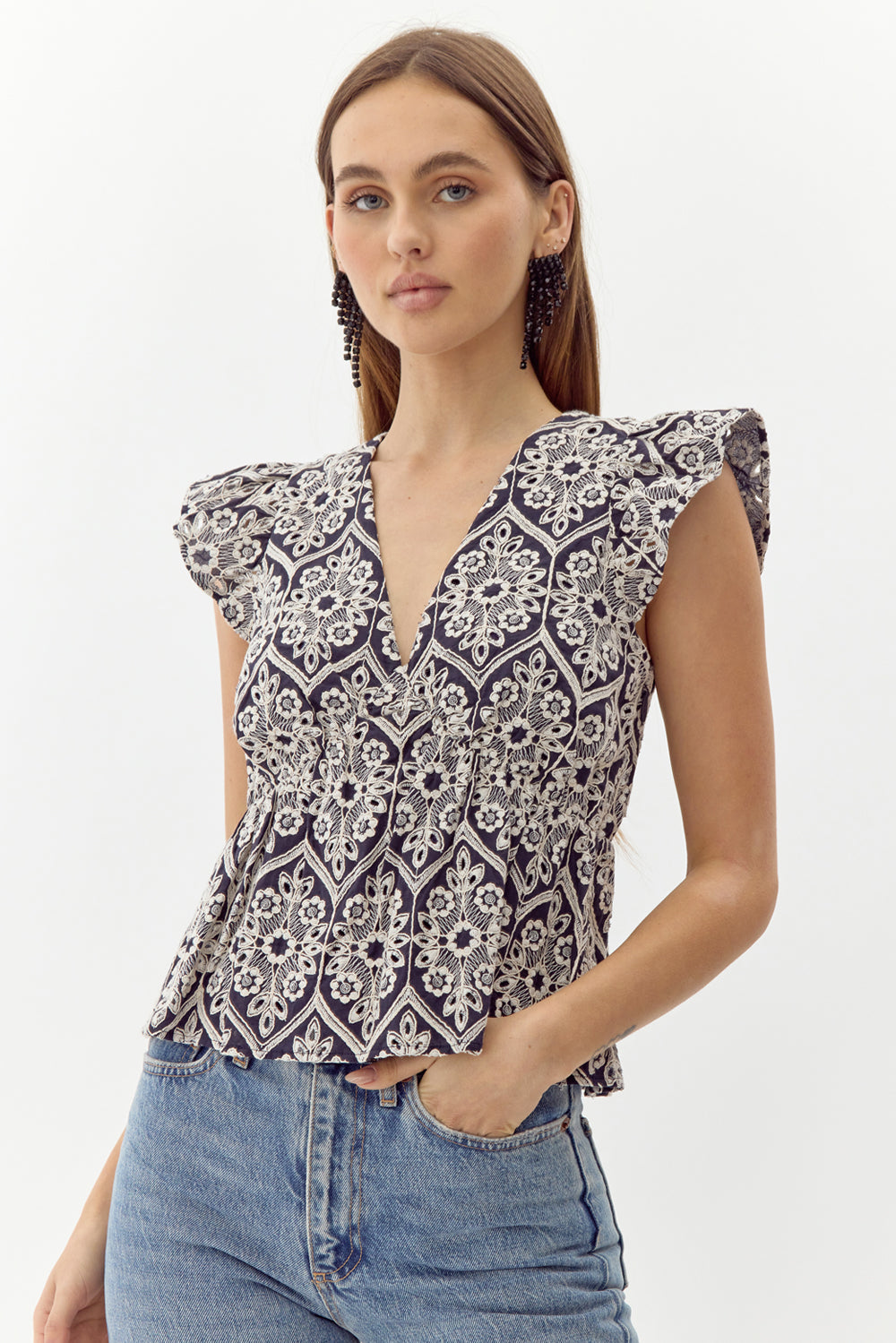 Seriana Embroidered Top