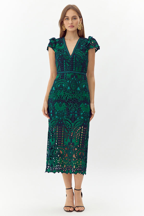 Rhea Lace Midi Dress