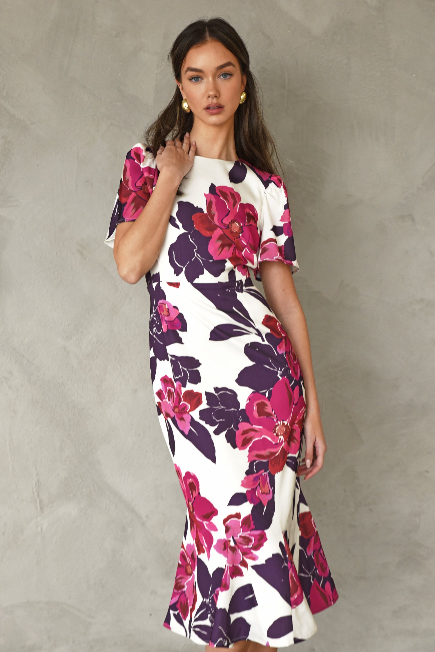 Aubria Midi Dress