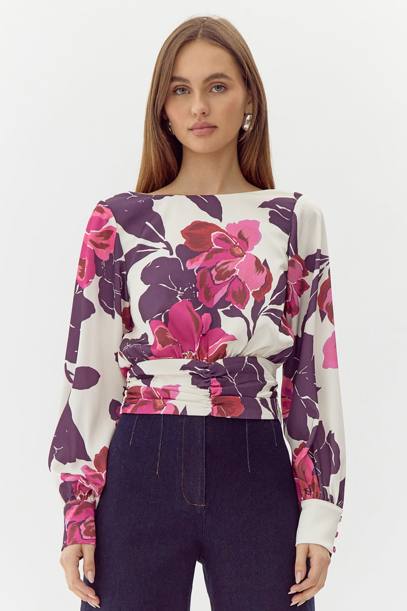 Charlene Smock Waist Blouse