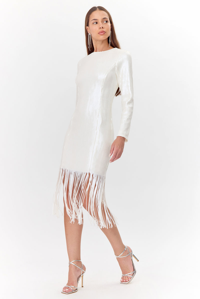 Gelissa Sequins Fringe Dress