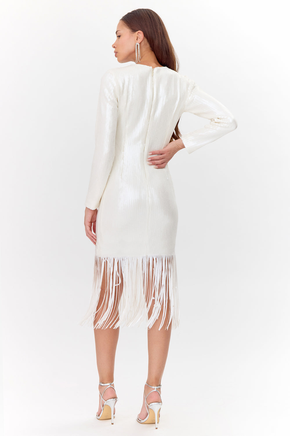 Gelissa Sequins Fringe Dress