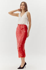 Rianna Paillette Pencil Skirt