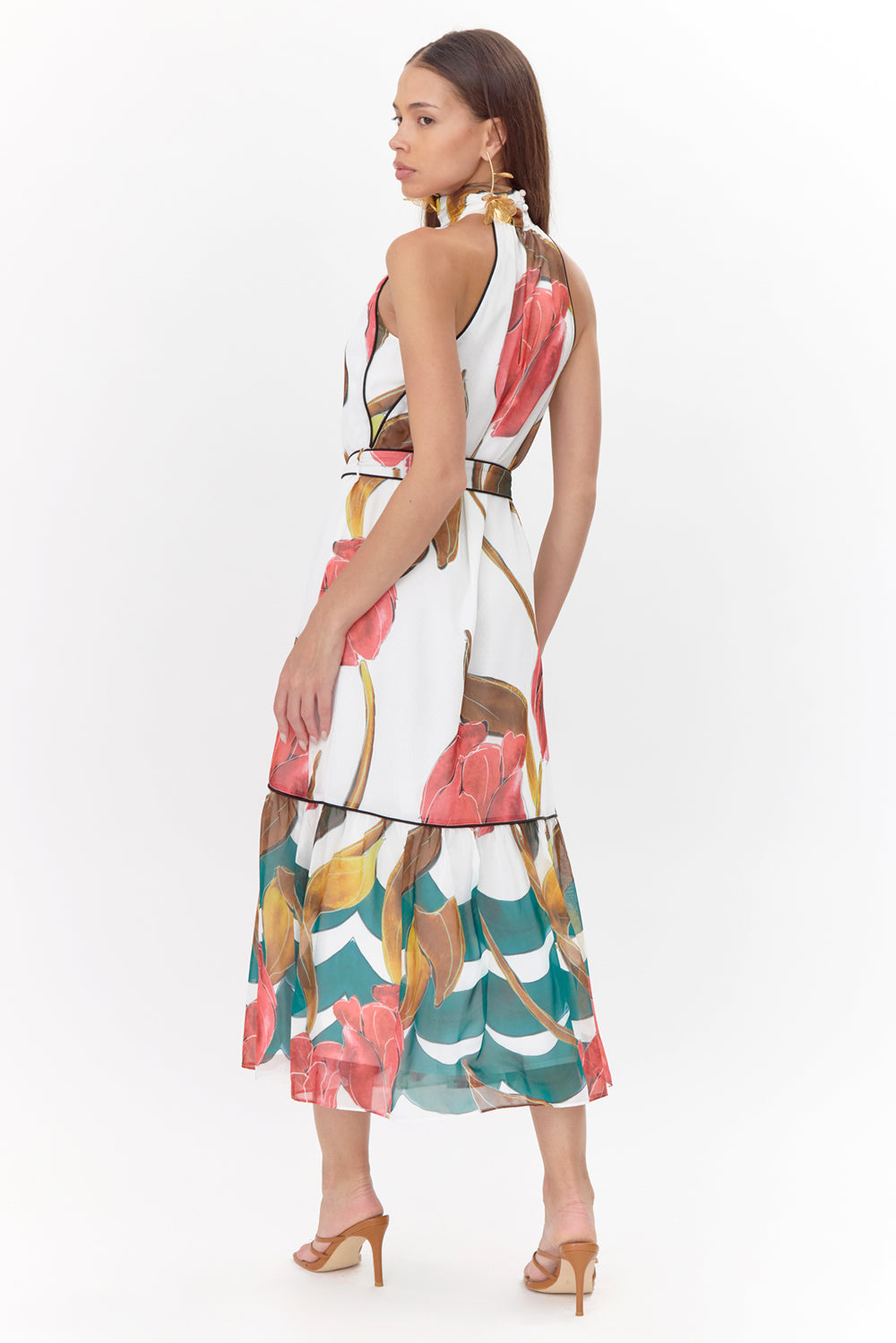 Maisy Printed Tiered Maxi Dress