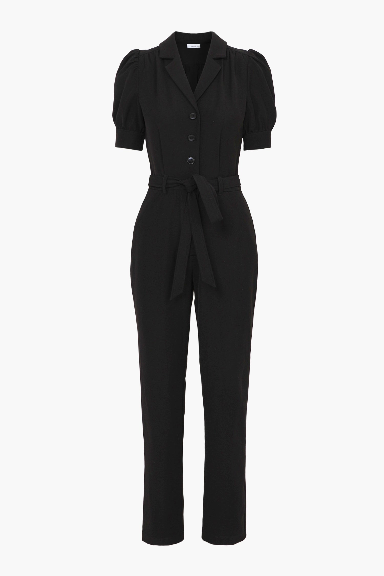 Charlotte Puff Sleeve Crepe Jumpsuit