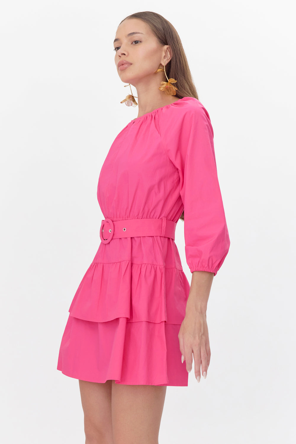 Trina Poplin Belted Mini Dress