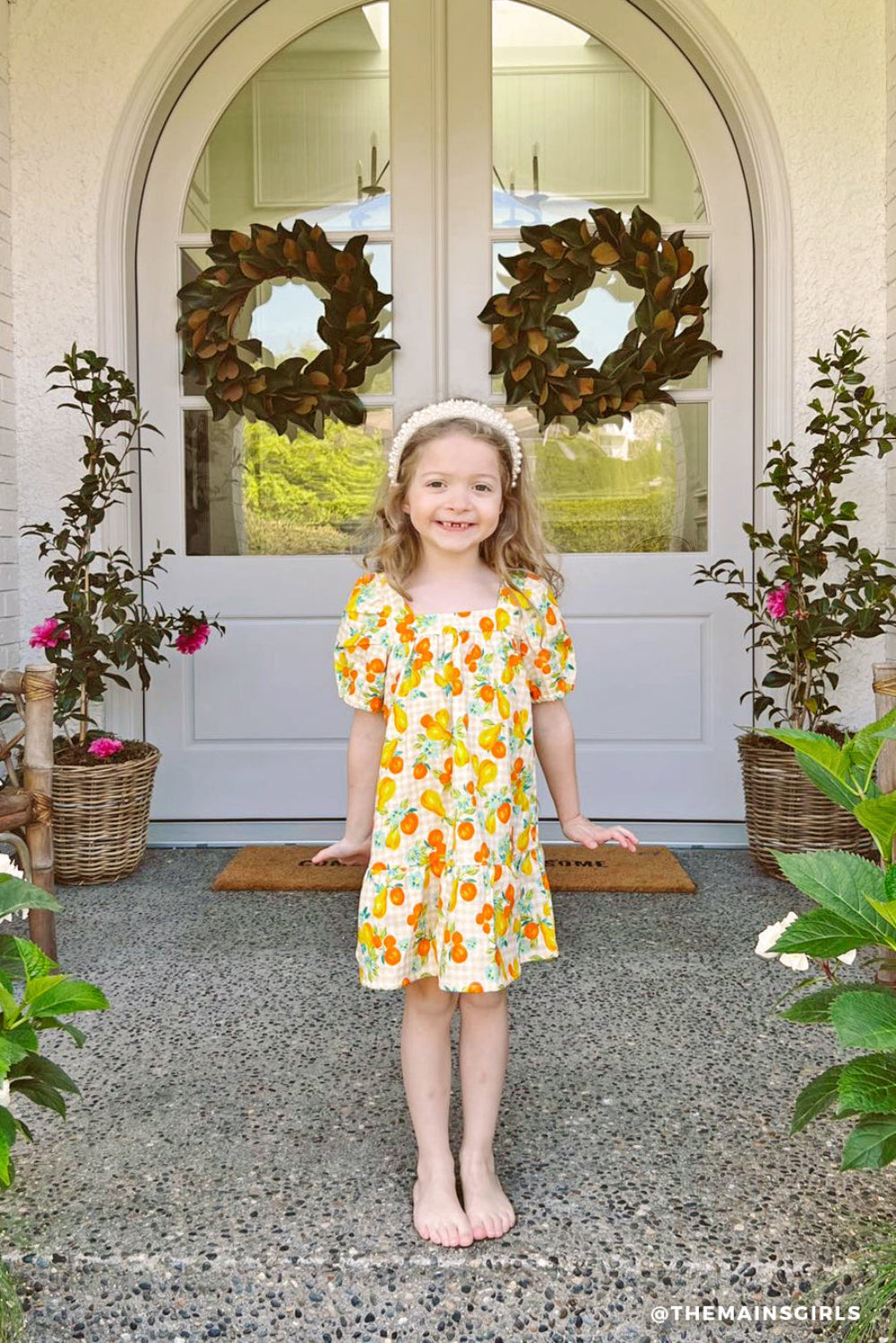 Lora Gingham Kid's Dress