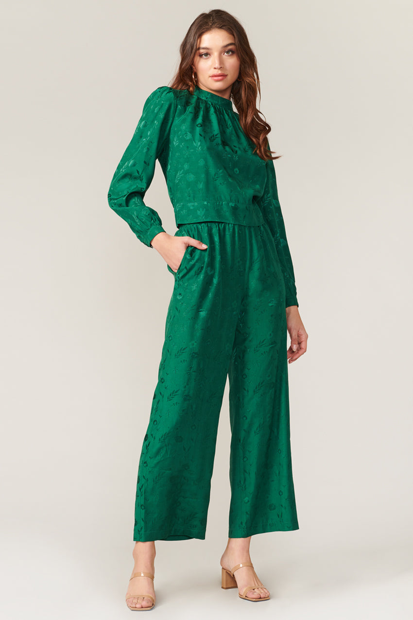 Rimal Textured Wide Leg Pant - FINAL SALE