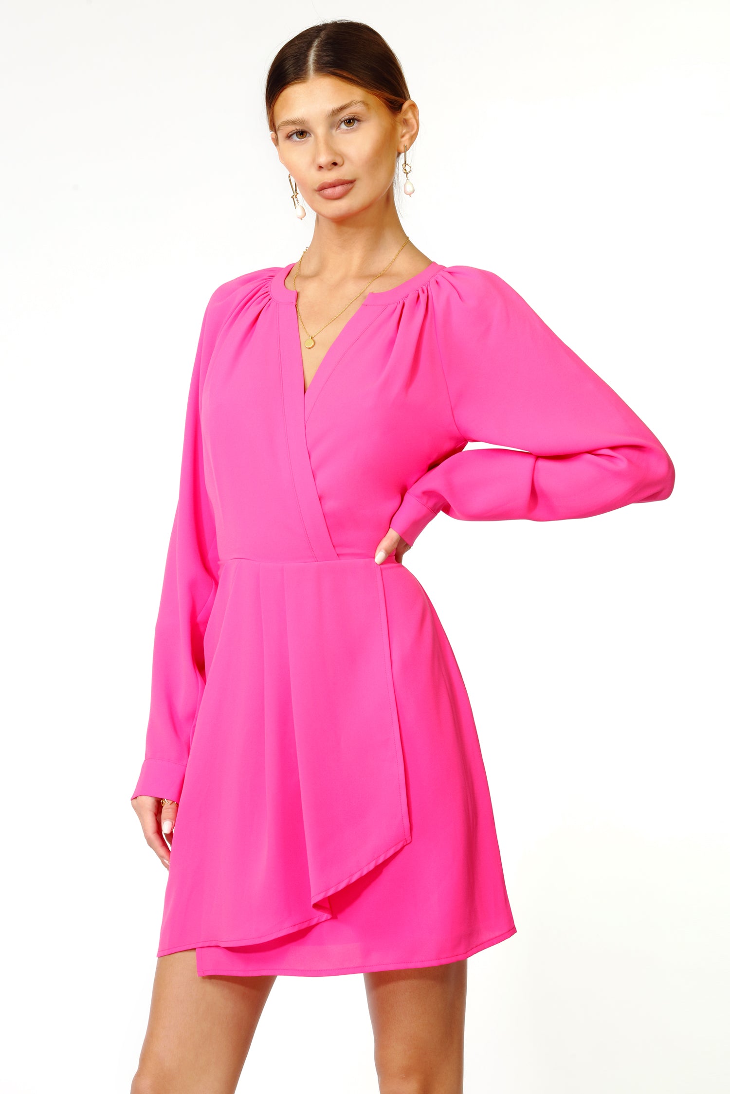 Margot Faux Wrap Dress