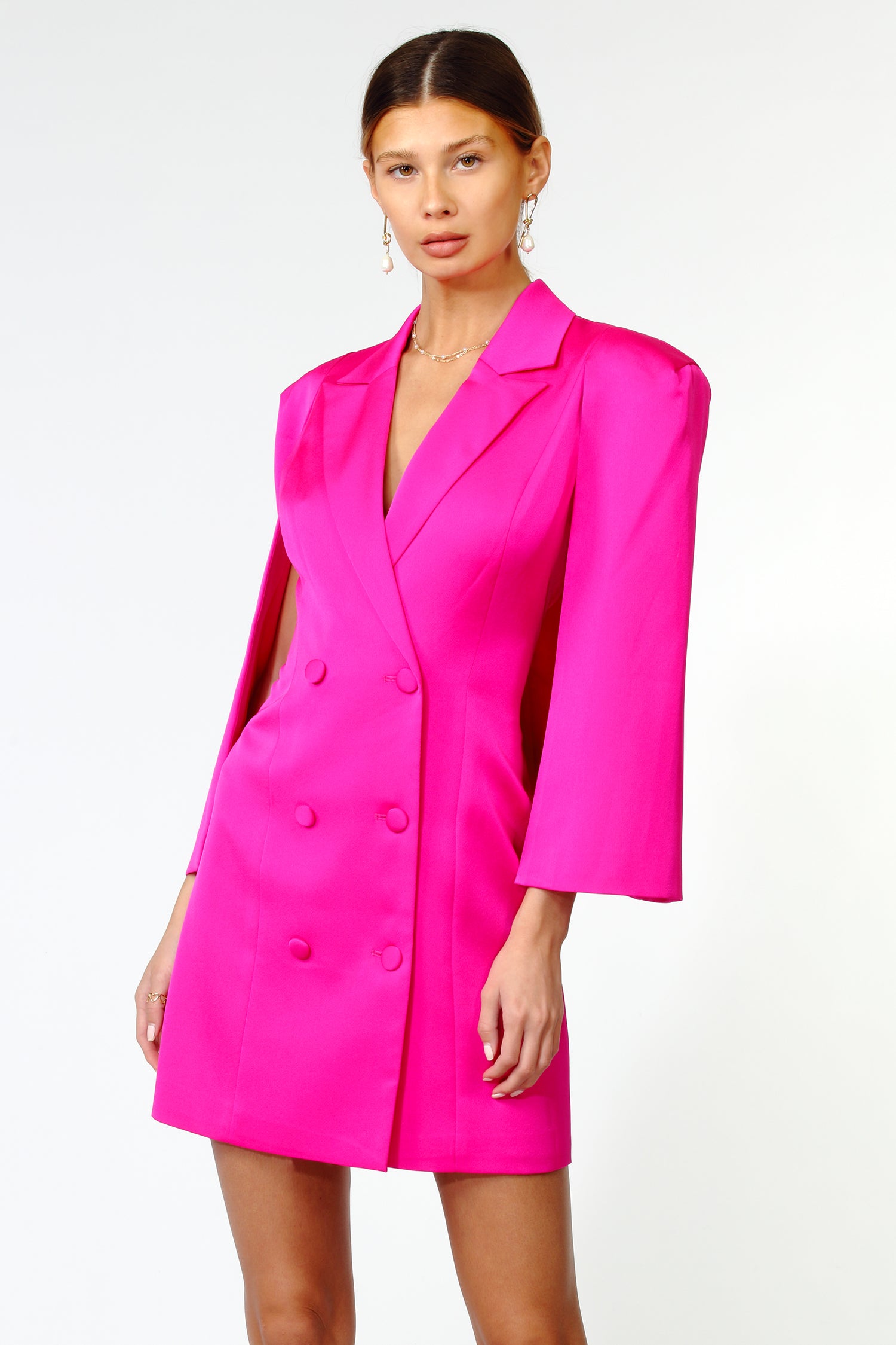 Thalia Cape Blazer Dress